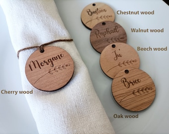 Personalised Napkin Rings