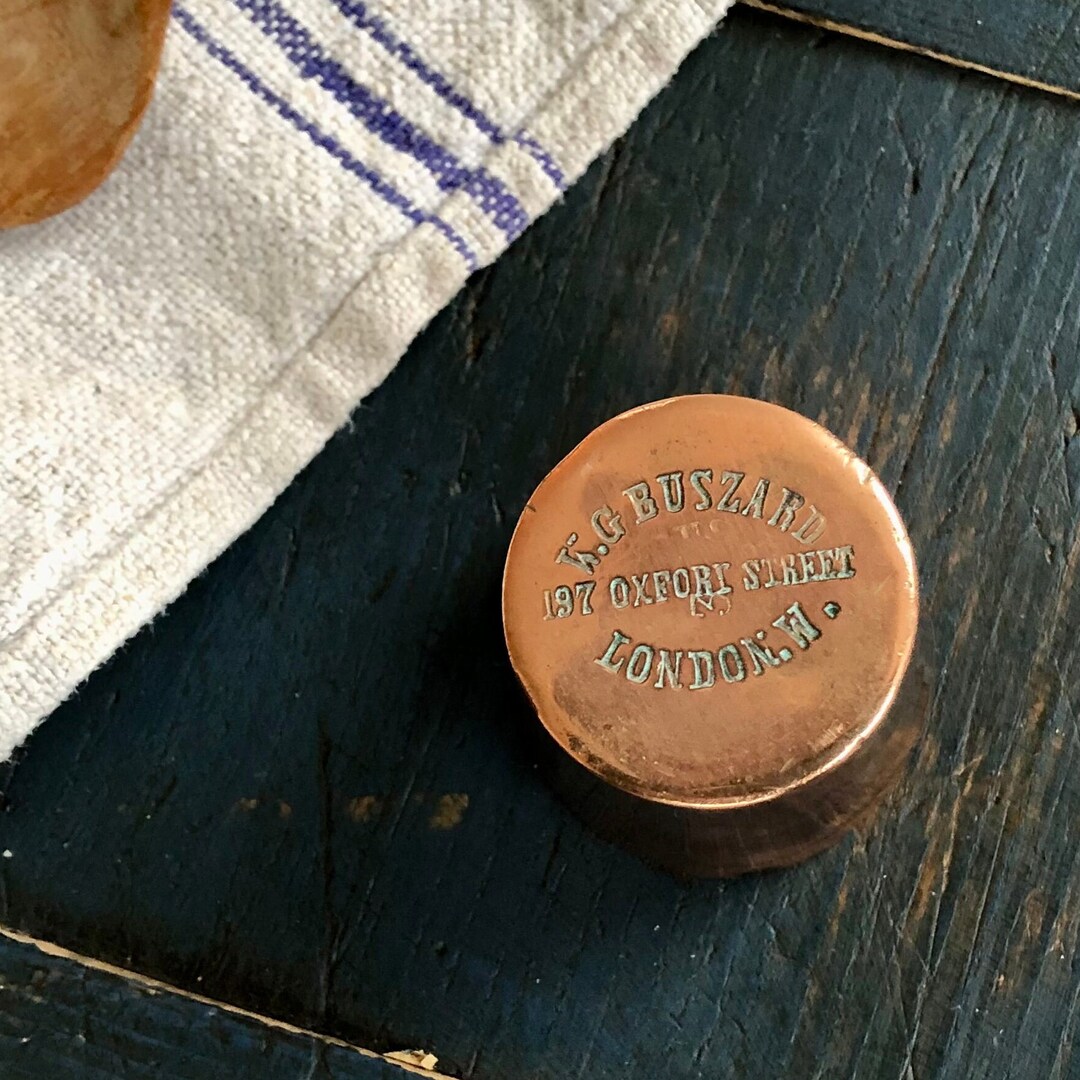 Turn of the Century Small English Copper Pastry or Fancy Dessert Baking