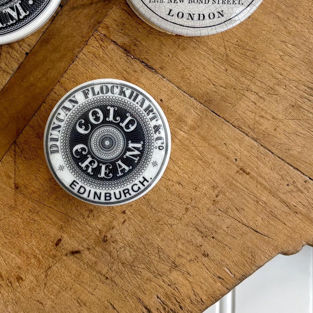 Modern Reproduction Ironstone Advertising Pot, Edinburgh Cold Cream ...