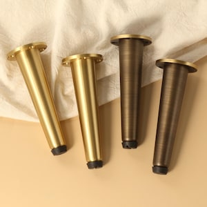 Brass Furniture Legs, Modern Brass Leg, IKEA Legs, sofa legs, table legs, cabinet legs, support foot, TV cabinet foot, raised foot pad