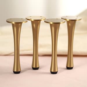 4 patas de latón macizo, patas de gabinete, pie de gabinete de TV, pata de sofá, patas de mesa, pies de gabinete de baño, pie de cama, pie de apoyo, patas de muebles,