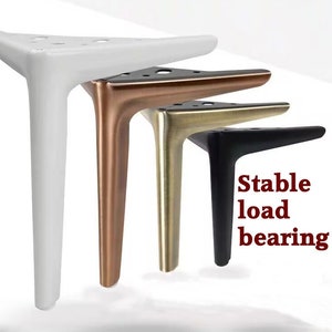 4X Sideboard Legs, Golden Sofa Foot, Cabinet Legs, Bed Leg, support foot, credenza foot, raised foot pad, coffee table legs