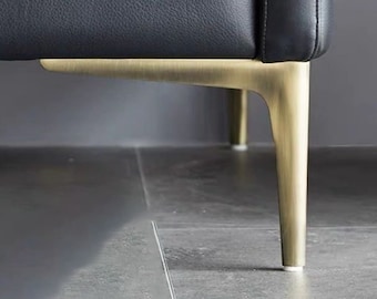 4X Modern Furniture Legs, Minimalist Sofa Foot, Cabinet Gold Legs, Bed Leg, support foot, credenza foot, raised foot pad, coffee table legs