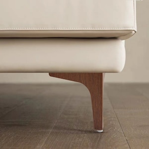 Patas de madera maciza para muebles, tipo L, sofá, mesa de café, cocina,  soporte de gabinete de TV, pies de repuesto, 2.0 in, 4 piezas