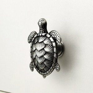 Turtle cabinet knob, cute cabinet Pulls, metal drawer pull, animal knob, Knobs Drawer Pulls, Cabinet Hardware