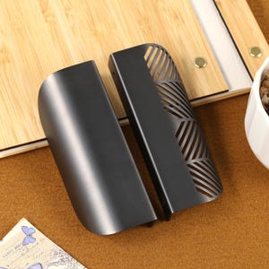 Matte Black Invisible Cabinet knob pull, Art Gold drawer dresser handle knob pull, Closet handle knobs, Wardrobe cupboard handle knobs pull