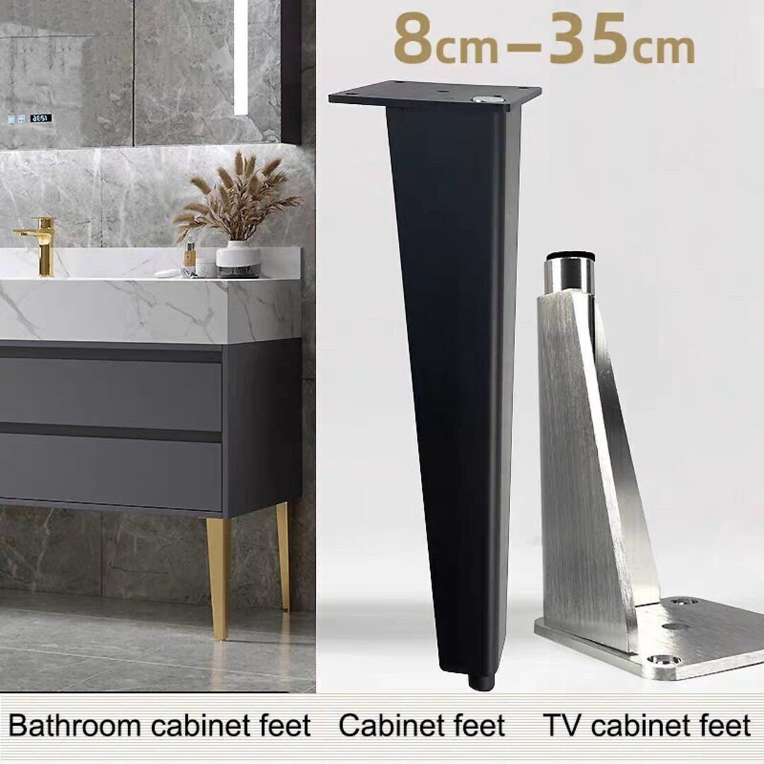 4X Modern Gold Legs, Furniture Legs, Minimalist Sofa Foot, Bed Leg, Support Foot