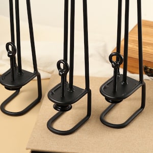 4PCS DIY F Clip Table Legs, High-quality metal furniture legs, Metal Legs Feet, coffee legs, Outdoor Camping Accessories, Home Improvement