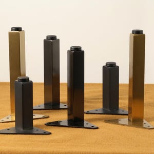 4PCS Modern metal Legs Furniture Legs, Brushed Gold Black Cabinet Leg, sofa legs, table legs, support foot, TV cabinet foot, raised foot pad