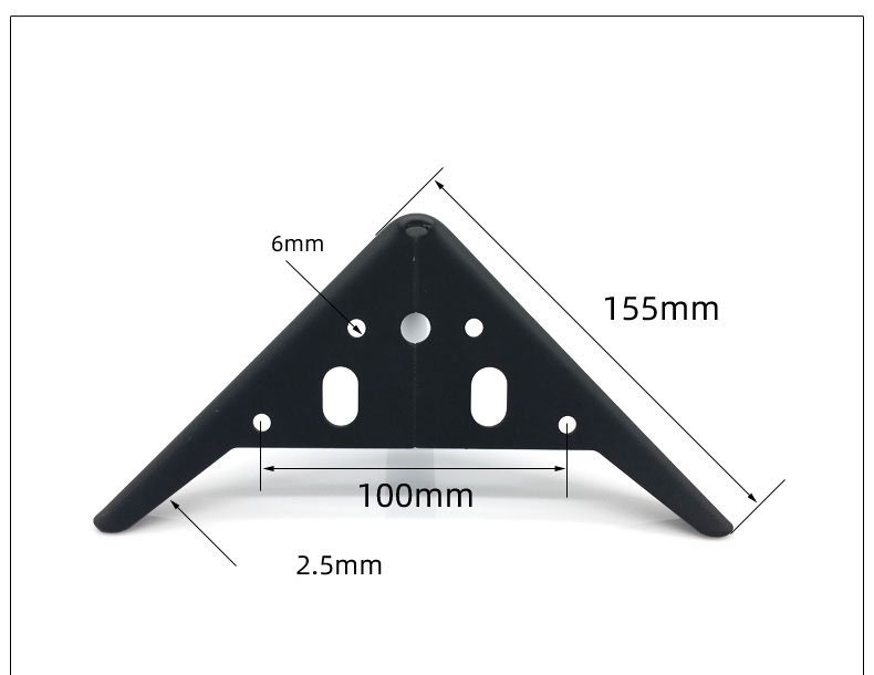 6X Modern Black Furniture Legs Minimalist Sofa Foot Etsy