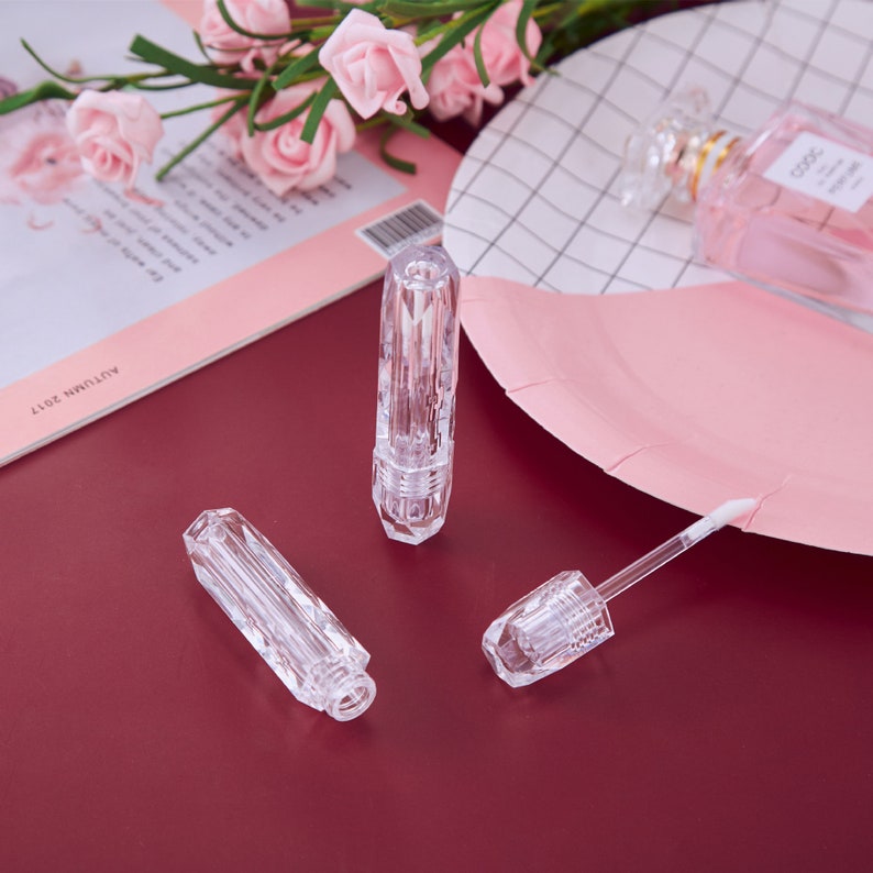 Lip Gloss Tubes Empty Crystal Lip Gloss Tube Wholesale Clear Etsy