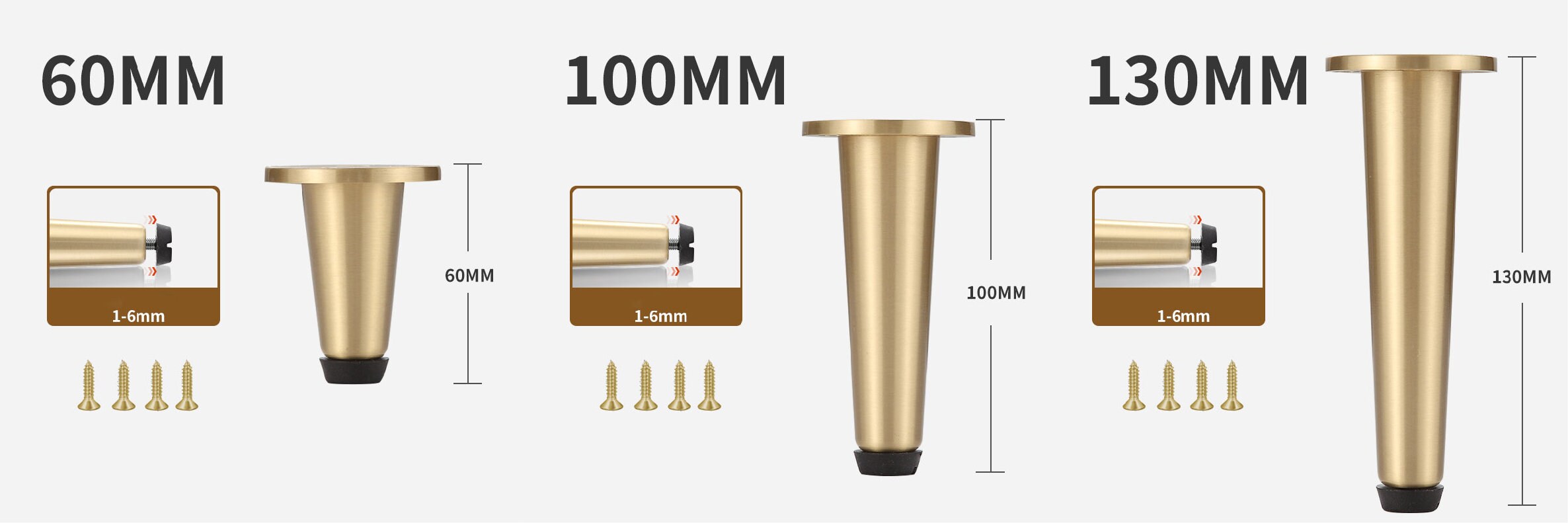 Modern Brass Legs Furniture Legs IKEA Legs Sofa Legs Table Etsy UK