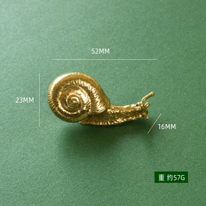 Bouton d'armoire escargot en laiton, bouton de tiroir animal, bouton en laiton, poignée de bouton de tiroir bourdon, poignée de porte, boutons de tiroir poignées quincaillerie d'armoire image 5