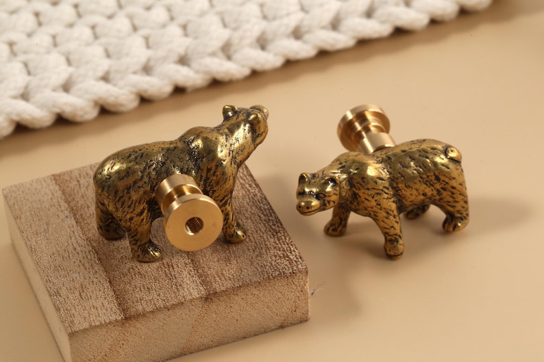 Jungle animals Cabinet knobs handles Antique brass safari animals drawer handle knobs pulls custom engraved dresser cupboard knobs pulls image 8