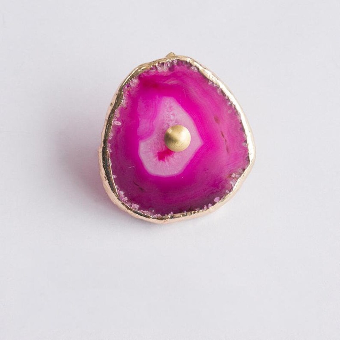 Perilla de ágata natural perilla de gabinete boho de cristal | Etsy