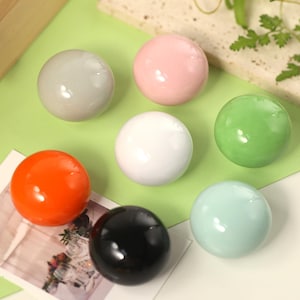 Colourful Ball Nursery cabinet knobs handles Ceramic Drawer knobs Kids Ceramics round cabinet handle knobs, Children Cupboard knobs pulls