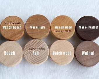 Natural Flat Drawer Knob, Natural nursery drawer pull, dresser knobs, custom engraved round wood knob, kitchen cabinet handle knob Pulls