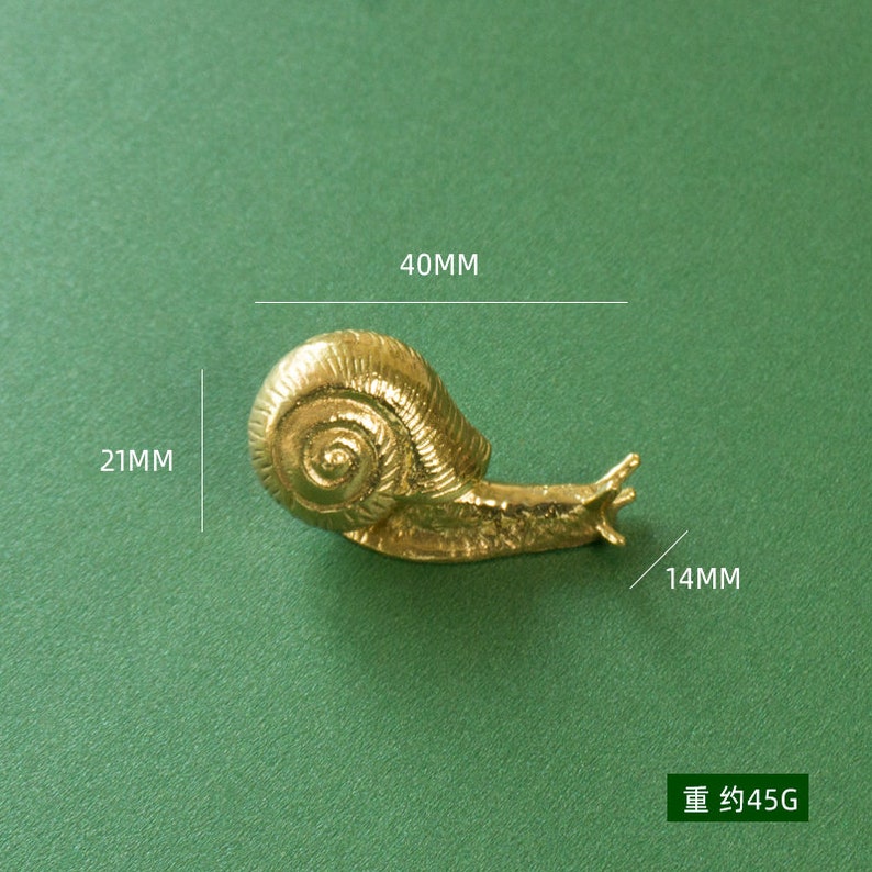 Brass Snail cabinet knob, animal drawer knob, brass knob, Bumble Bee drawer knob pull, doorknob, Knobs Drawer Pulls Handle Cabinet Hardware image 6