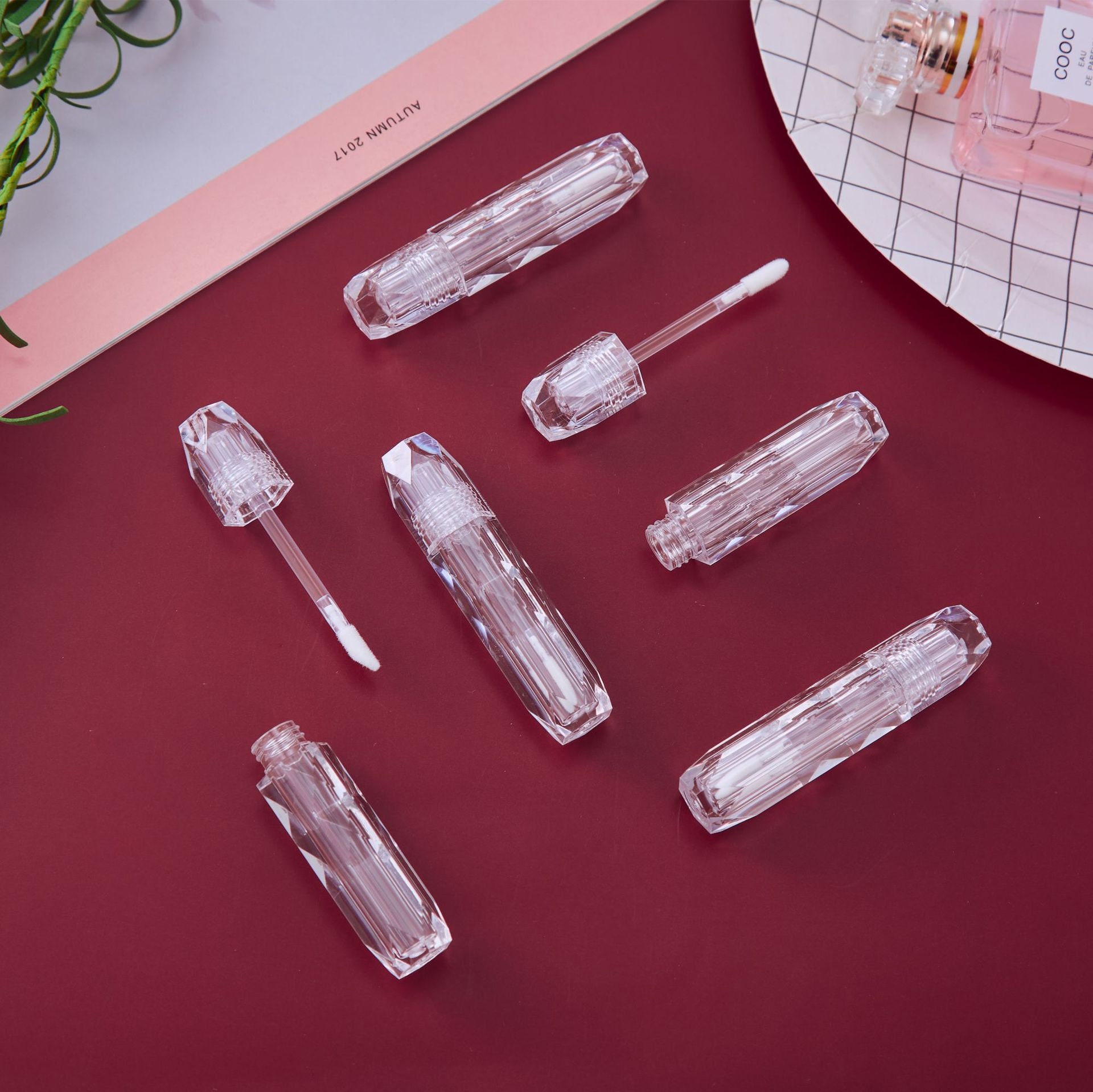 Lip Gloss Tubes Empty Crystal Lip Gloss Tube Wholesale Clear Etsy