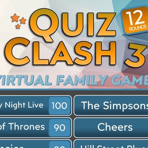 Zoom Quiz Game - Quiz Clash 3 | Fun Family PowerPoint Game | Screen Sharing Quiz | Family Feud | Family Fortunes Style Virtual Game Show