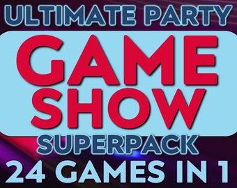 Games for Zoom Superpack | Quiz Game Bundle | Family Feud Game Download | Millionaire Quiz Game for Lockdown Game Nights and Quiz Nights