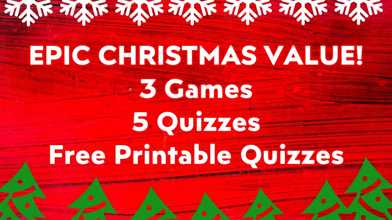 Virtual Christmas Party Games & Quizzes Family Christmas - Etsy