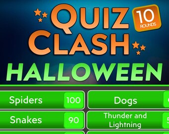Halloween Family Feud Quiz Game – Virtual Trivia, Zoom Party (Digital Download)