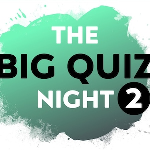 BIG QUIZ NIGHT Druckbares Allgemeinwissen Quizbuch für Quiz Nights, Pub Quizzes und Familien Lockdown Quiz | 50 Quizfragen 5 Runden
