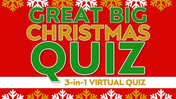 Christmas Trivia Quiz Night | 3 Zoom Games (Digital Download)