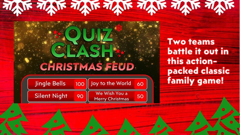 Virtual Christmas Party Games &amp; Quizzes Family Christmas | Etsy