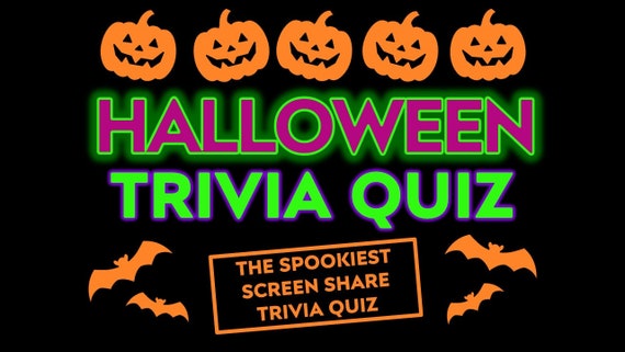 Halloween Trivia Quiz | Halloween Quiz Game | Lockdown Quiz Night | Zoom Games for Family | Screen Share Quiz Game | Family Halloween Party