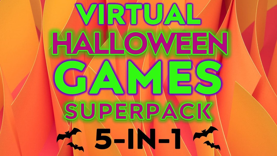 Halloween Virtual Party Games Halloween Quiz Games Etsy UK