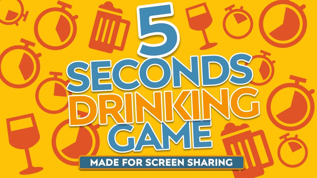 Drinking Game for Zoom Fun Party Game Adult Drinking Games Bachelorette Game Hen Party Game