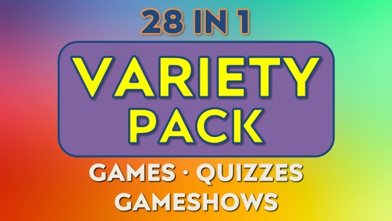 Virtual Gameshows, Quizzes, and Games Variety Pack (Digital Download)