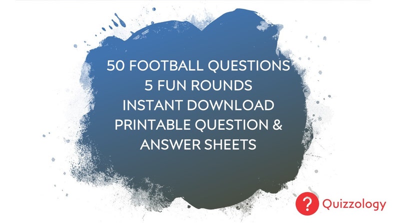 Football Quiz Printable Football Trivia Quiz Download for Football ...
