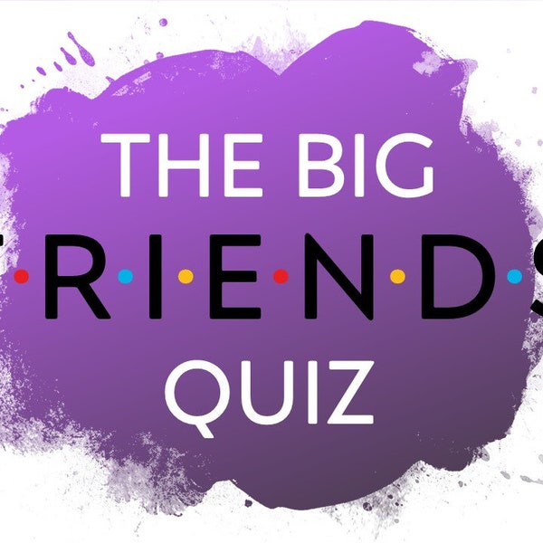 FRIENDS TVShow Quiz | Printable Quiz Book for Trivia Nights, and Friends Theme Party Games | 50 Questions of Fun Friends Trivia