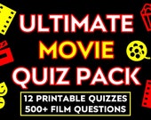 Ultimate Movie Quiz | 500+ Film Trivia Questions (Printable PDF)