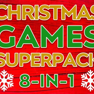 Christmas Games | Virtual Party Quizzes, Trivia (Digital Download)