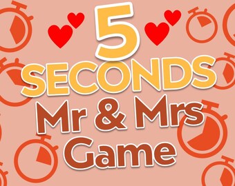 5 Second Couples Game | Romantic Mr and Mrs Quiz (PowerPoint)