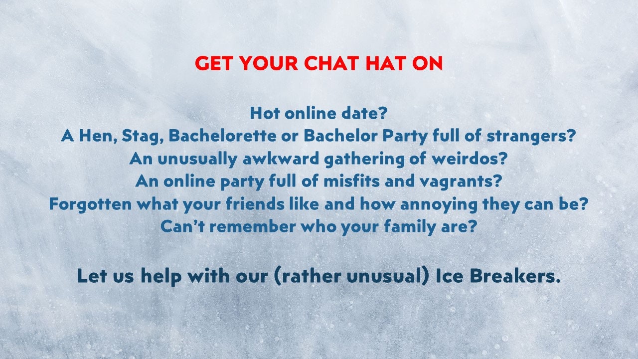 Virtual Ice Breakers rather Unusual Ice Breaker Game for Zoom Games