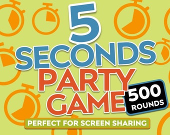 5 Second Family Party Game | Zoom Game Night (PowerPoint .ppsx)