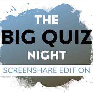 BIG QUIZ NIGHT Screen Share Quiz | Slideshow Quiz Download for Zoom Skype Teams Lockdown Quizzes  | 50 Trivia Questions 5 Fun Rounds