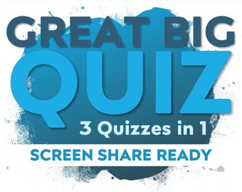 Trivia Quiz Night | 150 Questions, Virtual Game (PowerPoint .ppsx)