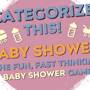 Baby Shower Game | Fun Virtual Baby Shower Scattergories Game | Boy Girl Gender Neutral Zoom Trivia Quiz Game | Lockdown Baby Shower Quiz