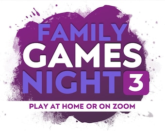 Virtual Games Night | Virtual Family Party Game Download for Sharing Over Zoom Skype Teams | Lockdown Games Night | 5 Tense & Varied Rounds