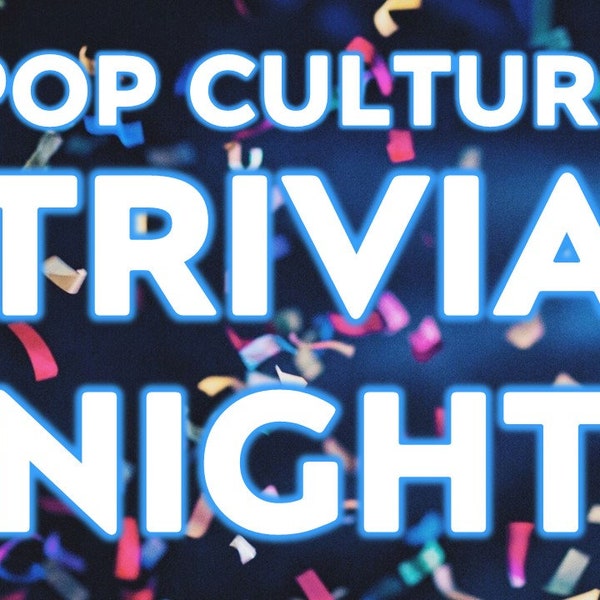 Pop Culture Trivia Night | Virtual Quiz with Visual Trivia Questions for Lockdown Quiz Night and Virtual Party Trivia Nights