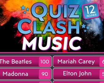 Quiz Clash Music – Virtual Family Game Show (Digital Download)