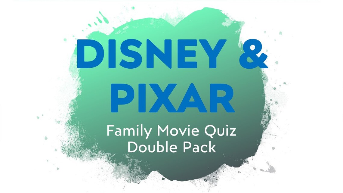 DISNEY PIXAR Movie Quiz Printable Family Quiz Download Etsy