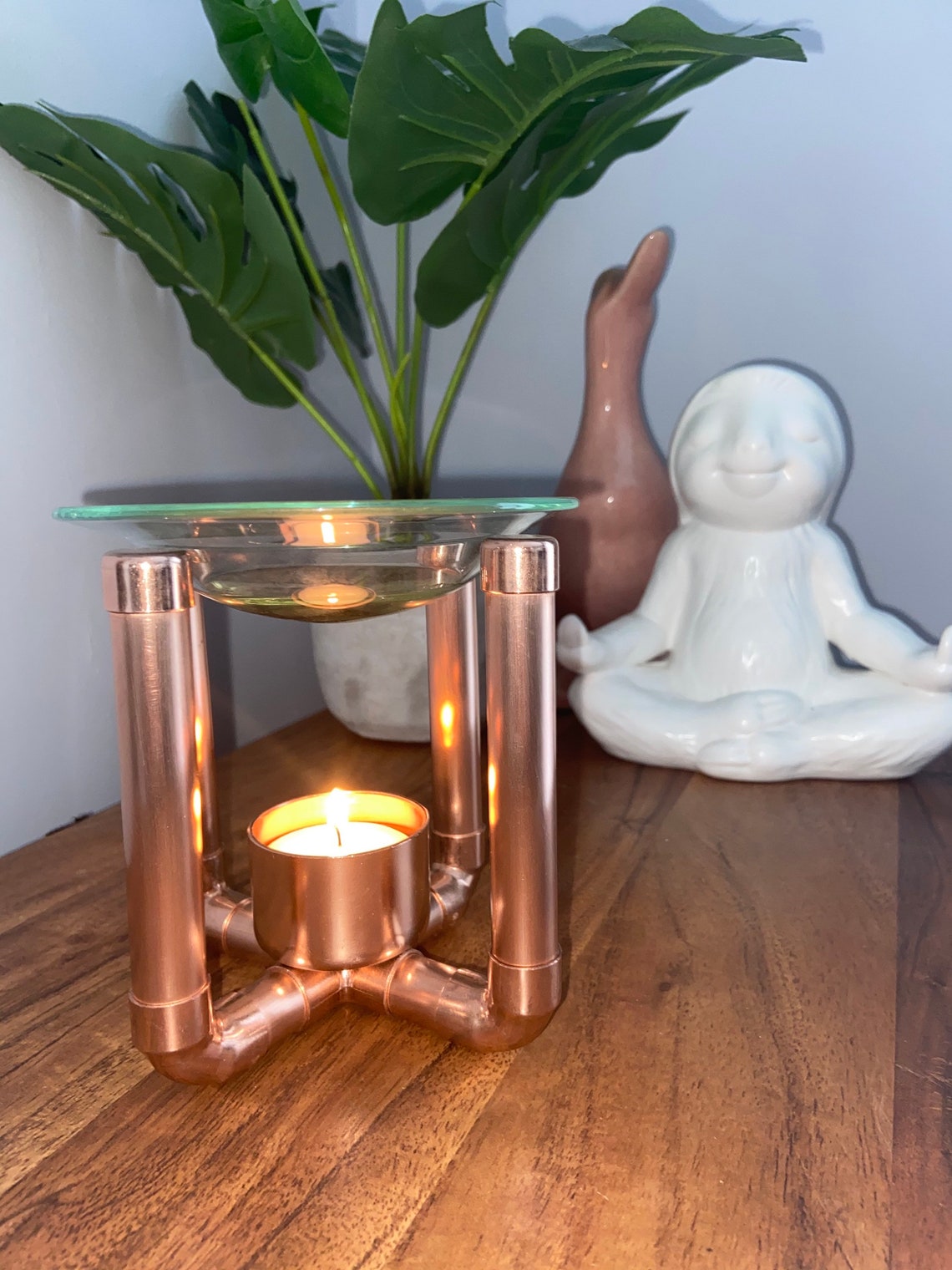 Wax Melt Burner/ Oil Burner. Unique Design. Made From Copper Etsy UK