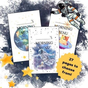 Space Morning Menu